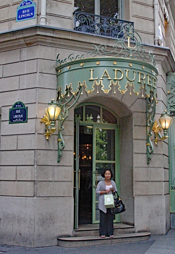 Nella at Paris Ladurée Shop, 2010